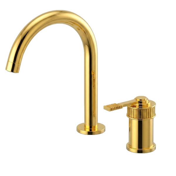 Смеситель для раковины Remer Atelier AL57LDO, золото глянцевое