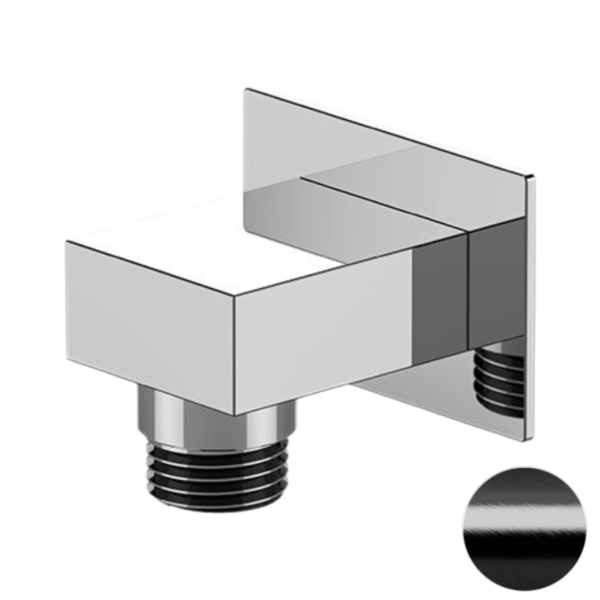 Шланговое подключение для душа Remer 309WCFP, черный брашированный хром