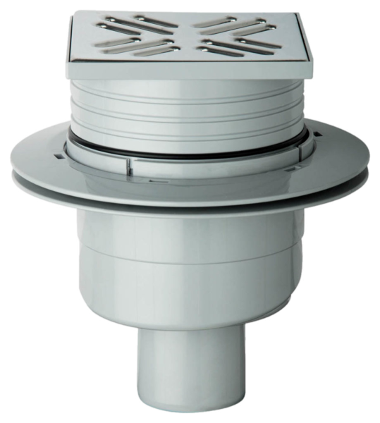 Трап 105х105 мм, вертикальный выход DN50 OMP Tea Wang 263.201.8