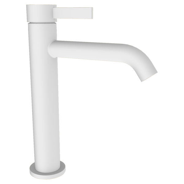 Смеситель для раковины Remer Metrica MC12ABO, белый матовый