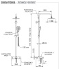 Душевая система с изливом Remer Dream D34A8MPUFM25T