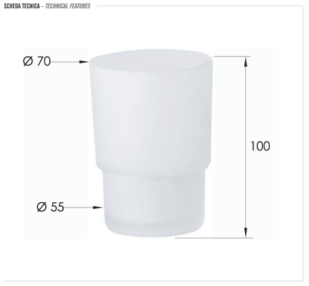 Cтакан без опоры Remer SQ ACGL15