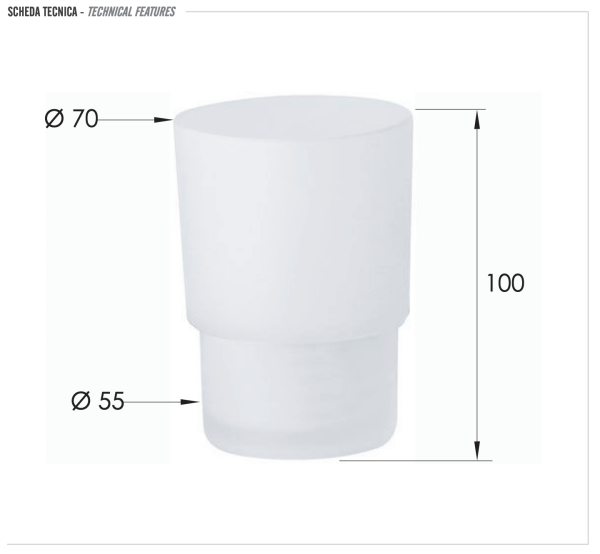 Cтакан без опоры Remer SQ ACGL15