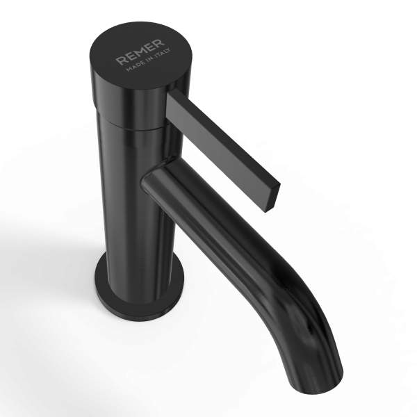 Смеситель для раковины Remer Metrica MC12GM, оружейная сталь PVD