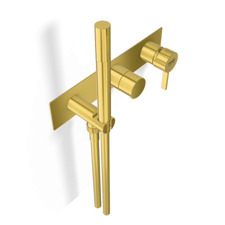 Смеситель для душа Remer Metrica MC97D3WBDO, золото глянцевое