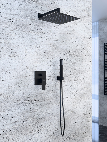 Комплект для душа Mariani B14243PF00, черный матовый