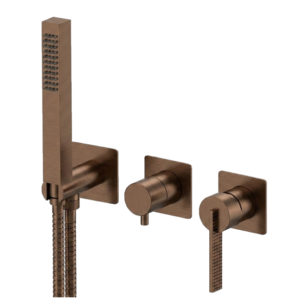 Смеситель для душа Daniel Club ANC712D2PWBCU, медь брашированная PVD
