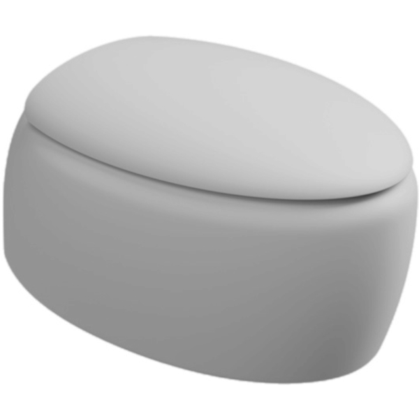 Чаша подвесного унитаза GSG Ceramic Design Touch TOWCSOSC001, белый матовый