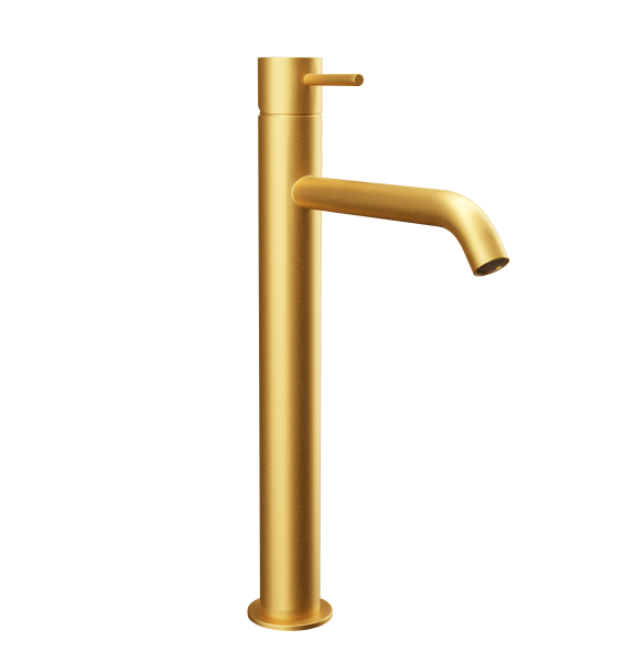 Смеситель для раковины Remer X Style X10LXLBG, золото брашированное