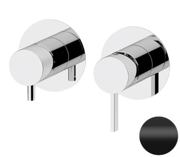 Смеситель для душа Remer Metrica MC93ZPWBNO, черный матовый