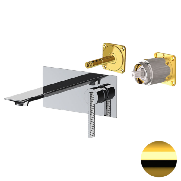 Смеситель для раковины Daniel Club ANC632LKBDO, золото глянцевое