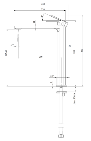 Смеситель для раковины Remer Academy AY11LXL