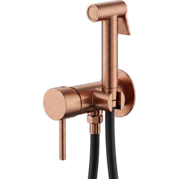 Гигиенический душ со смесителем Remer X Style X65OEWBRP, медь брашированная