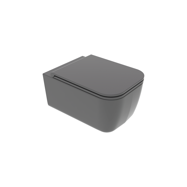 Чаша подвесного унитаза GSG Ceramic Design Brio BRWCSO021, пепел