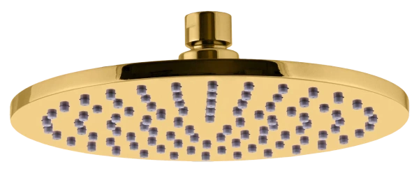 Верхний душ с шарнирным соединением 20 см Remer 359MM20DOX, золото глянцевое
