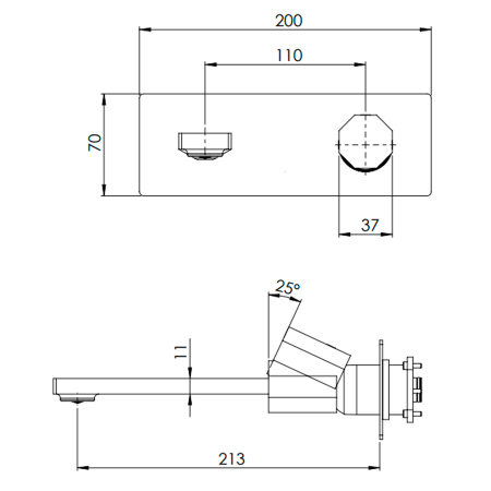 Смеситель для раковины Remer Ottagono ON15LWB