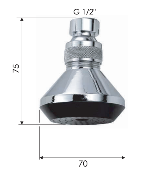 Верхний душ с шарнирным соединением Remer 352X