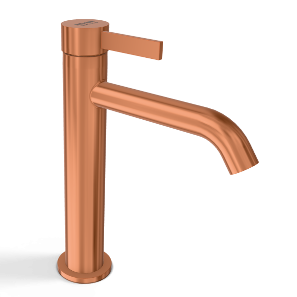 Смеситель для раковины Remer Metrica MC12ARP, медь брашированная