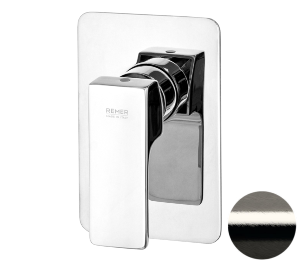 Смеситель для душа Remer Absolute AU30NP, никель брашированный