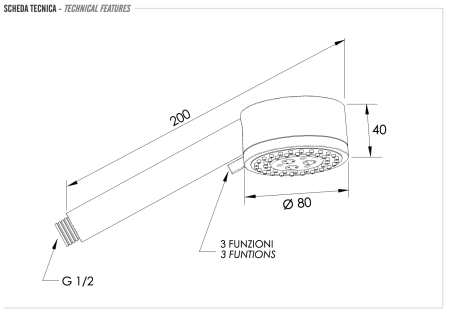 Ручной душ Remer 319MOX