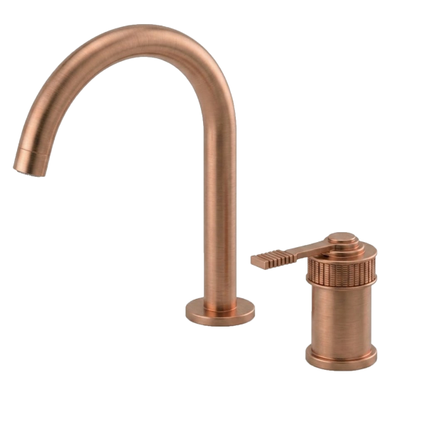 Смеситель для раковины Remer Atelier AL57LRP, медь брашированная