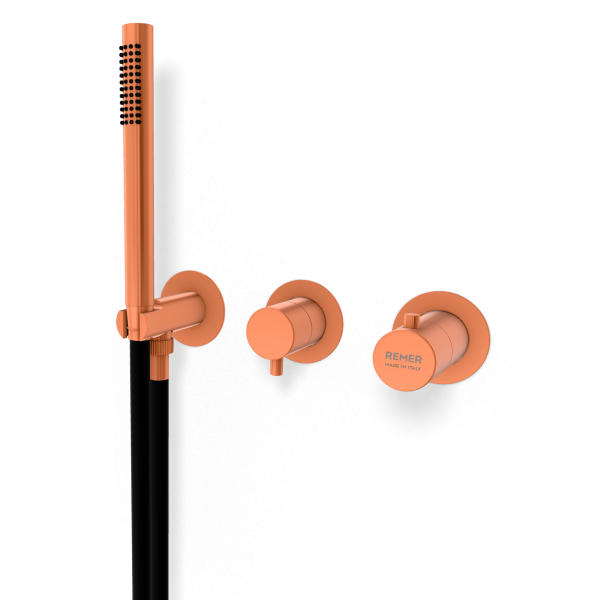 Смеситель для душа Remer X Style XT97D3PWBRP, медь брашированная