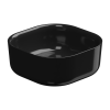 Раковина накладная 42 см GSG Ceramic Design Hit! HILAVQU42002, черный глянцевый