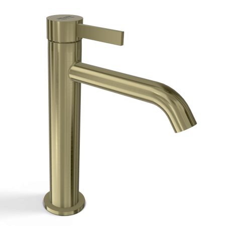 Смеситель для раковины Remer Metrica MC12ACH, шампань брашированная PVD