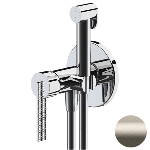 Гигиенический душ со смесителем Daniel Club ANC645BP4DCXV, сталь
