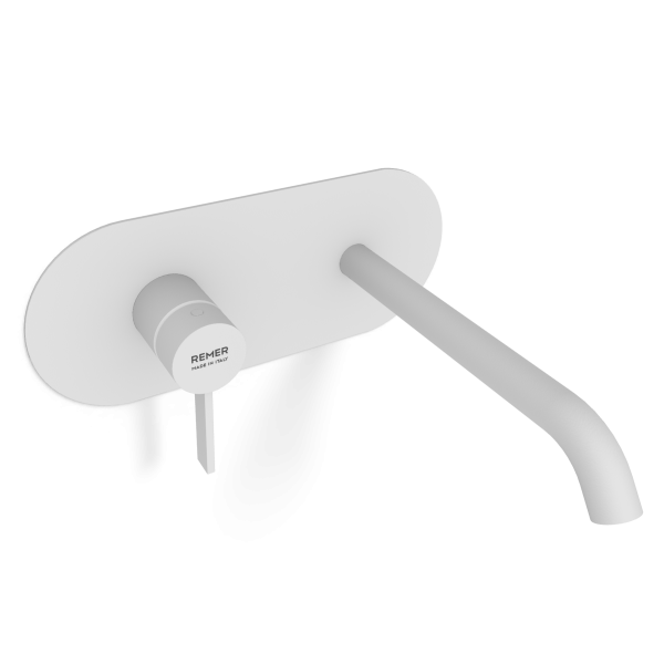 Смеситель для раковины Remer Metrica MC15WBBO, белый матовый