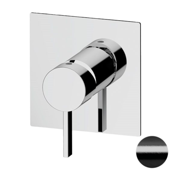 Смеситель для душа Remer Metrica MC30QCFP, черный брашированный хром