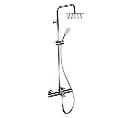 Душевая система термостатическая с изливом Remer EQ34A8CPUFS25G