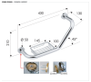 Поручень для ванной Remer RB480CR