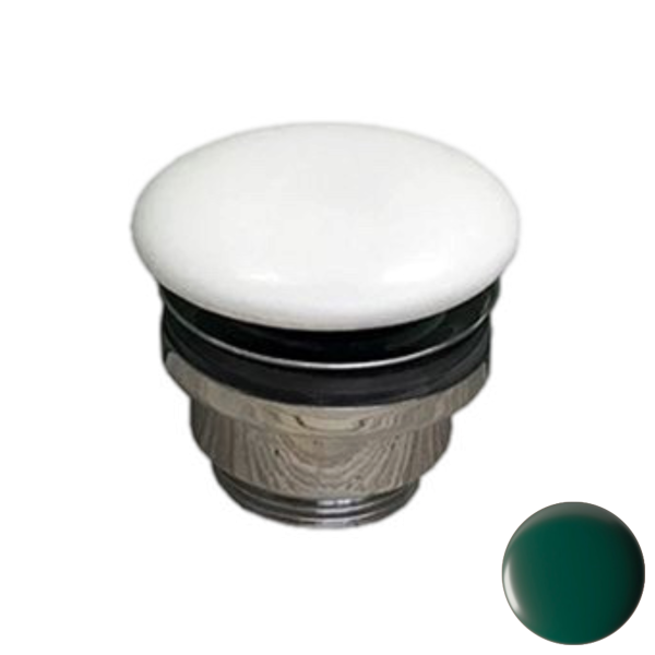 Донный клапан универсальный 1”1/4 с керамической крышкой GSG Ceramic Design PILTONUNIAR036, Smeraldo Matt