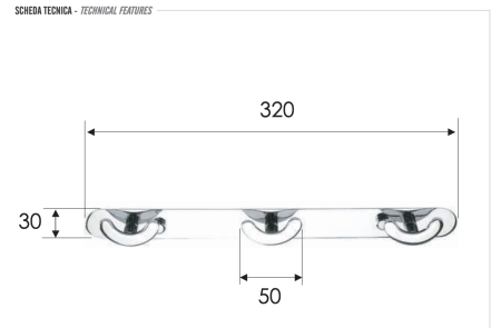 Крючок тройной Remer RB313CR