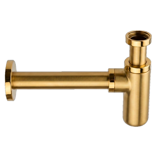 Сифон 1”1/4  Remer 958LGP, золото глянцевое PVD