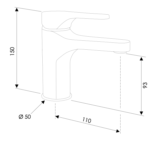 Смеситель для раковины Mariani Surf A00380SF60