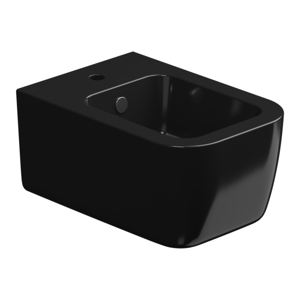 Биде подвесное GSG Ceramic Design Brio BRBISO002, черный глянцевый