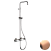 Душевая система термостатическая Remer Elegance EQ32ASSDRP, медь брашированная (RP)