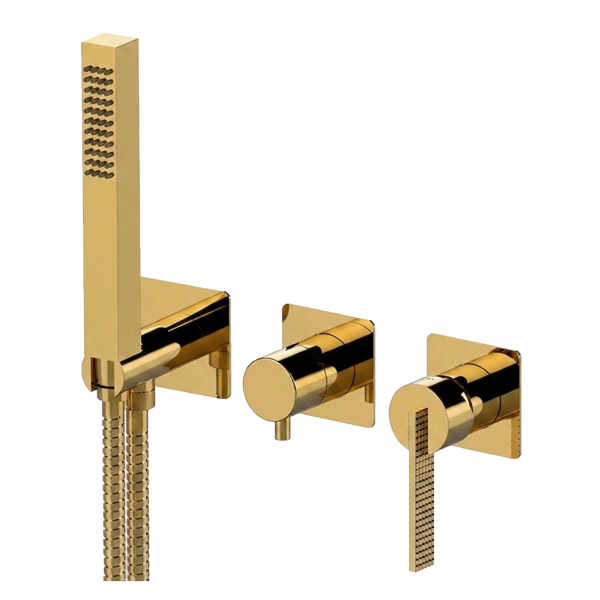 Смеситель для душа Daniel Club ANC712D2PWBGP, золото глянцевое PVD