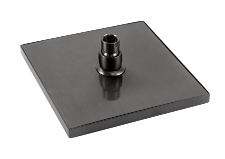 Верхний душ с шарнирным соединением 20 см Remer 359SSCFPX, черный брашированный хром