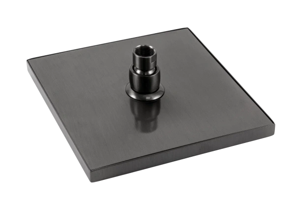 Верхний душ с шарнирным соединением 20 см Remer 359SSCFPX, черный брашированный хром