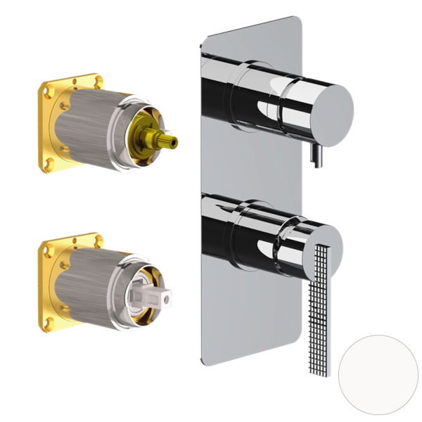 Смеситель для душа Daniel Club ANC612D3KB14, белый матовый