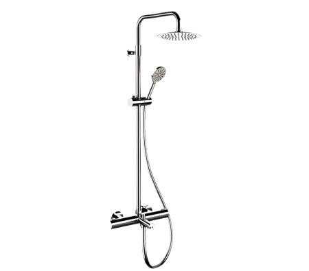 Душевая система термостатическая с изливом Remer EQ34A8MPUFM25G