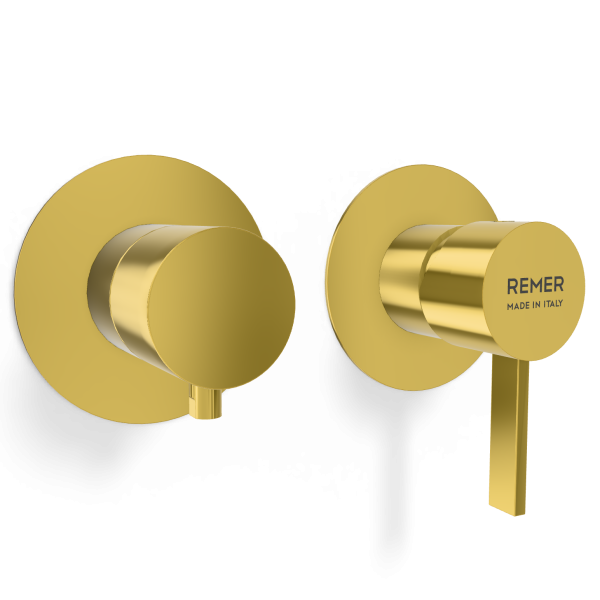 Смеситель для душа Remer Metrica MC92ZPWBDO, золото глянцевое