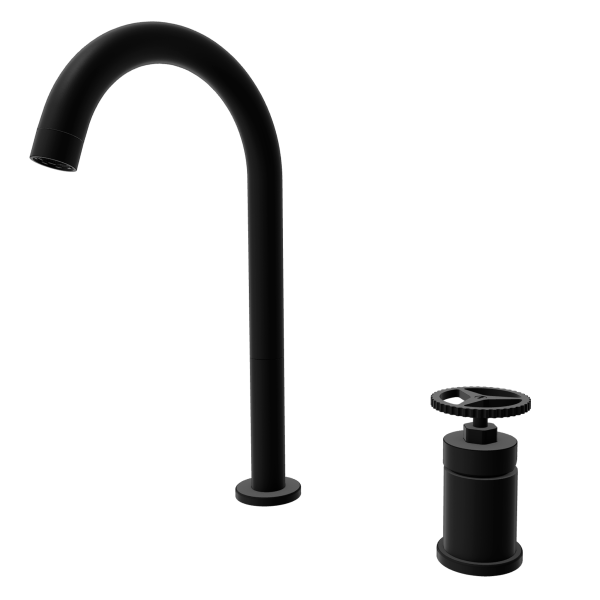 Смеситель для раковины Remer Chrono CH57LNO, черный матовый