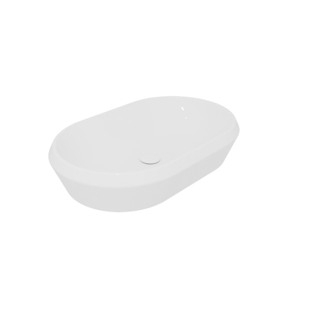 Раковина накладная 65х42 см GSG Ceramic Design Cruise CRLAVOV65000, белый глянцевый