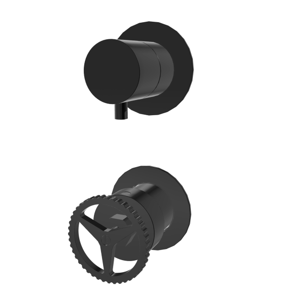 Смеситель для душа Remer Chrono CH93PWBCFP, черный брашированный хром