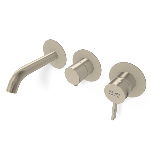 Смеситель для ванны Remer Metrica MC54D3PWBXV, сталь