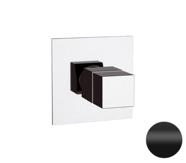 Смеситель термостатический для душа Remer Q-Elegance QT30KBNO, черный матовый